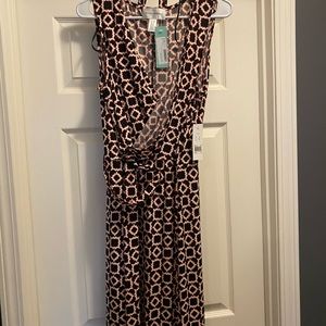 Retro/Geometric design, wrap dress! Brand new!